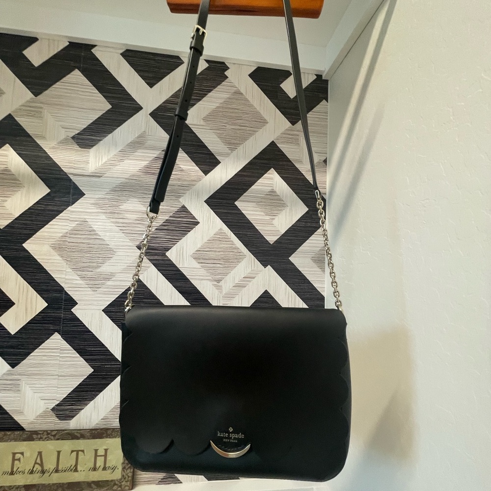 Kate Spade Black Leather Shoulder Bag